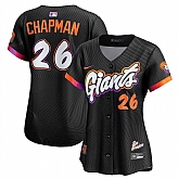 Women's San Francisco Giants #26 Matt Chapman Anthracite 2025 City Connect Limited Stitched Jersey Dzhi,baseball caps,new era cap wholesale,wholesale hats